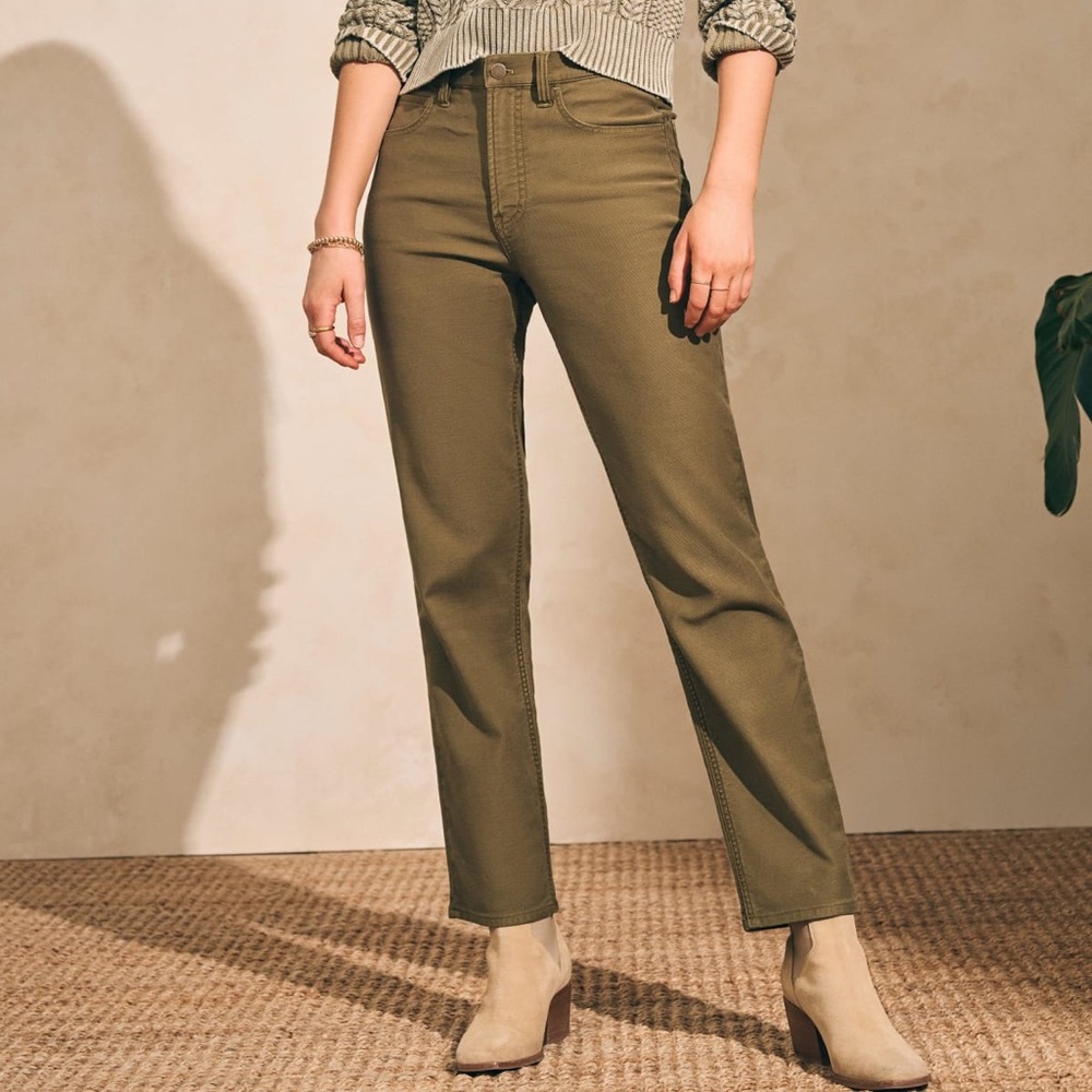 NWT Faherty Stretch Terry 5-Pocket Pant